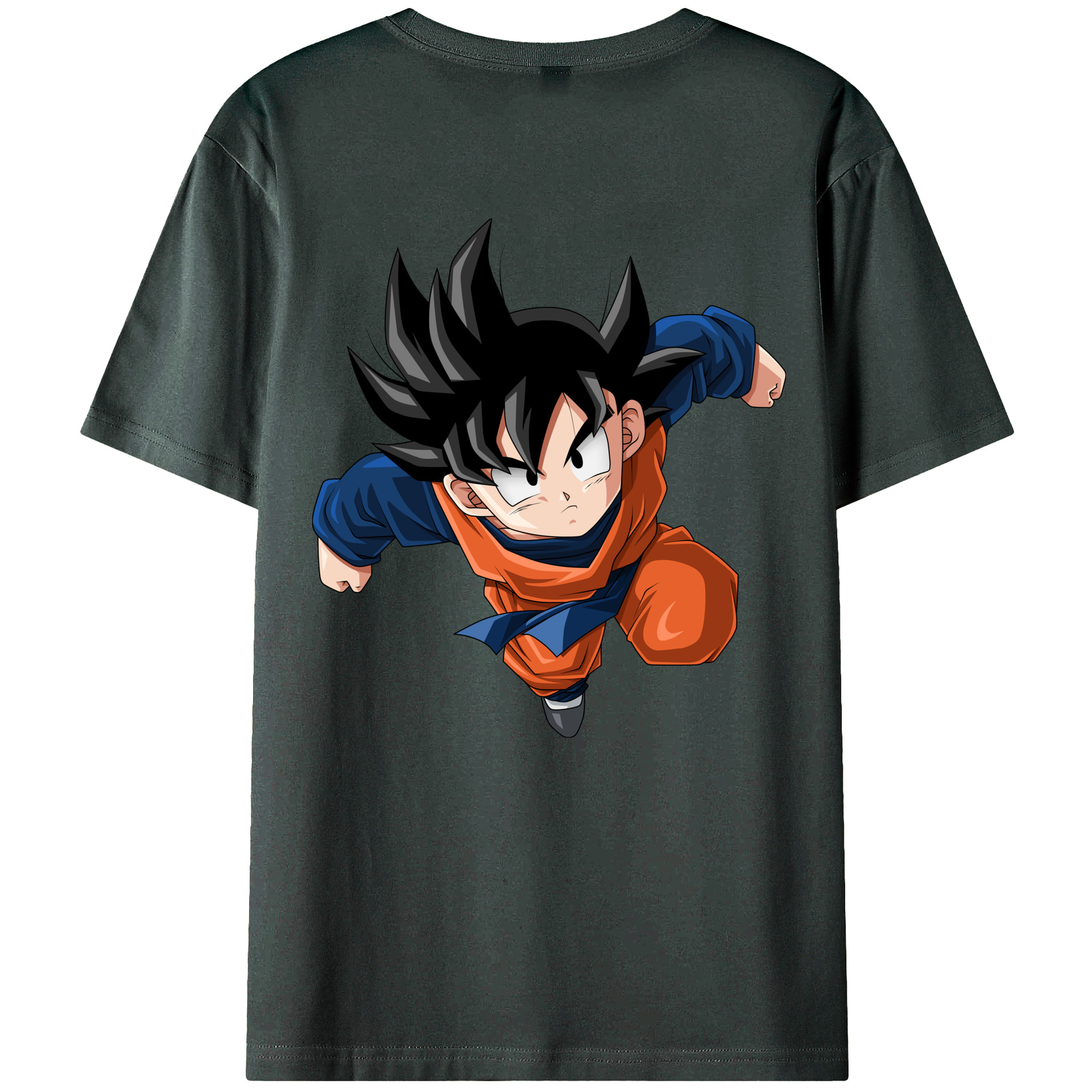 （画像用） ドラゴンボール 孫悟空（そん ごくう）Son Goku カカロット DRAGON BALL Kakarotto 綿100％ メンズ半袖Tシャツ（バックプリント） 通気性